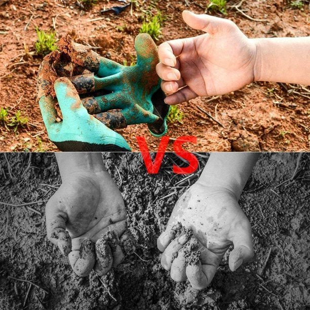 Guantes de jardín con garras, guantes de jardín impermeables para cavar y plantar, guantes de jardinería transpirables para trabajos en el jardín