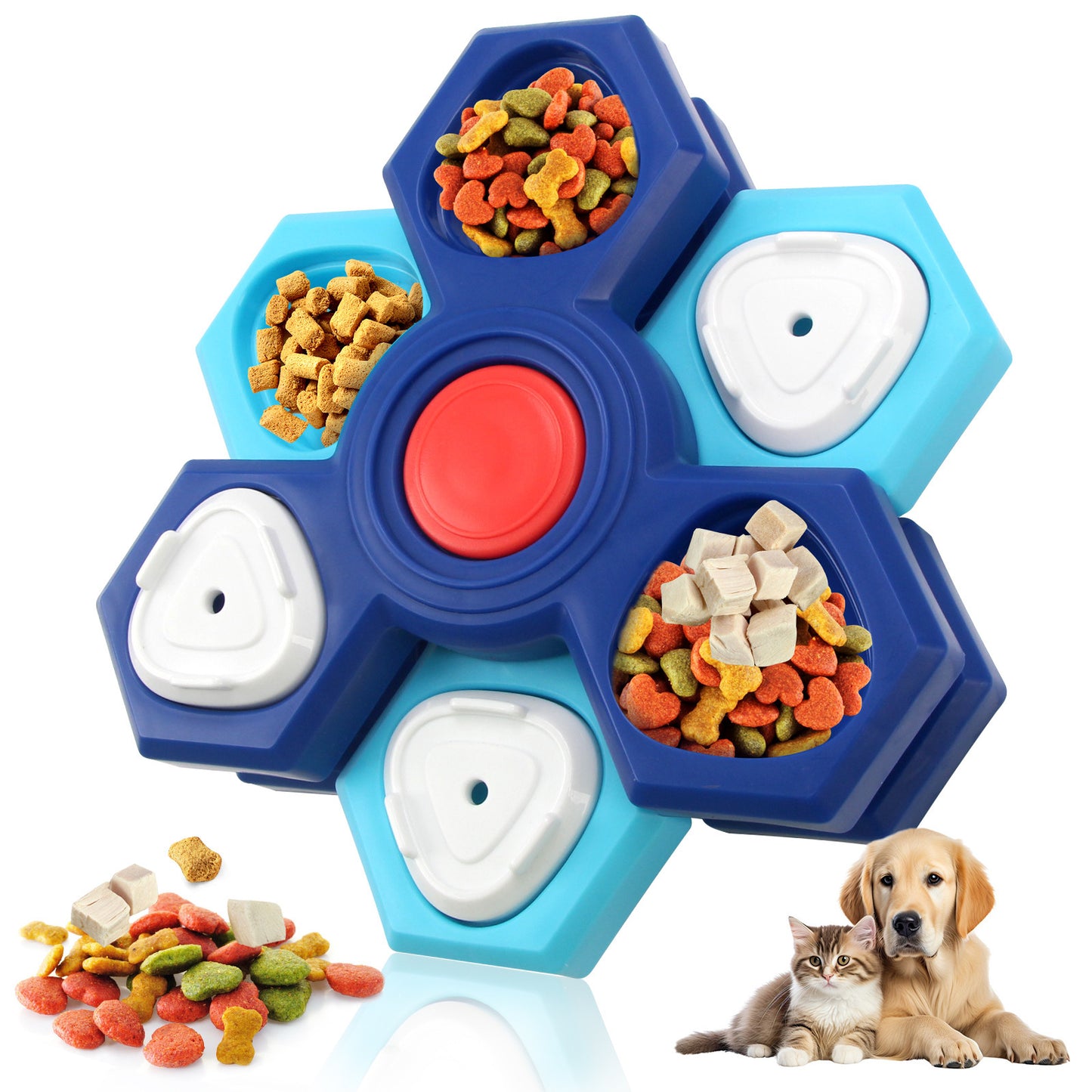 Dog Puzzle Toys Interactive Treat Dispensing Pet Slow Feeder For Small Large Dogs Puppy Enrichment IQ Training Dog Treat Puzzle