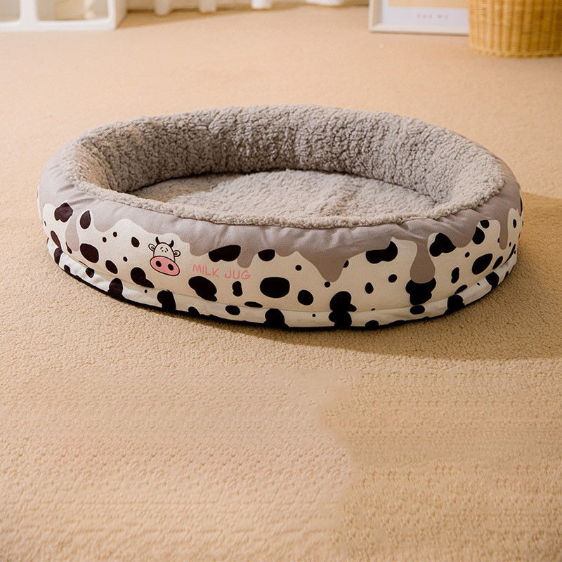 Cama para perros y gatos de uso general para las cuatro estaciones, desmontable y lavable, cálida, para perros pequeños y medianos, arena para gatos y perros