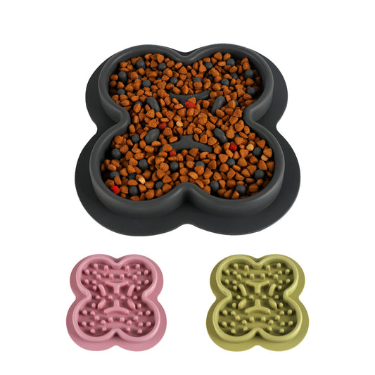 Tapis de léchage en silicone pour animaux de compagnie, gamelle pour chat et chien, alimentation lente, antidérapant