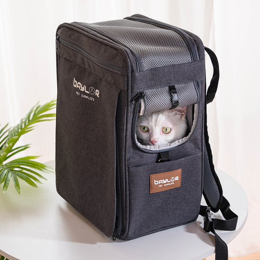 Bolsa para gatos, bolsa para salir portátil, mochila espacial para hombros de gato, bolsa escolar para gatos, suministros portátiles para mascotas