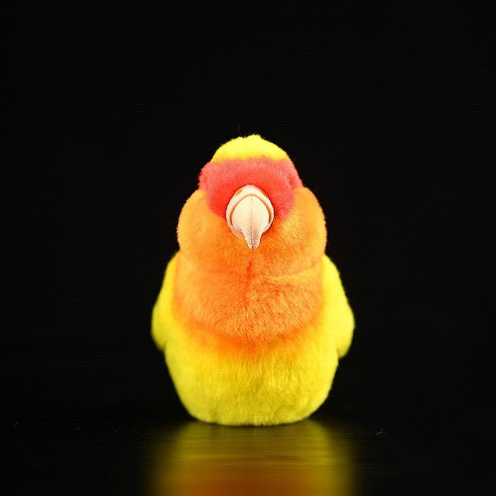 Yellow Peach Peony Parrot Doll Simulation Parrot Plush Toy