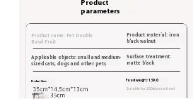 Support de bol de nourriture pour chat, bassin pour chien de Camping en plein air, Double bol à bouche peu profonde