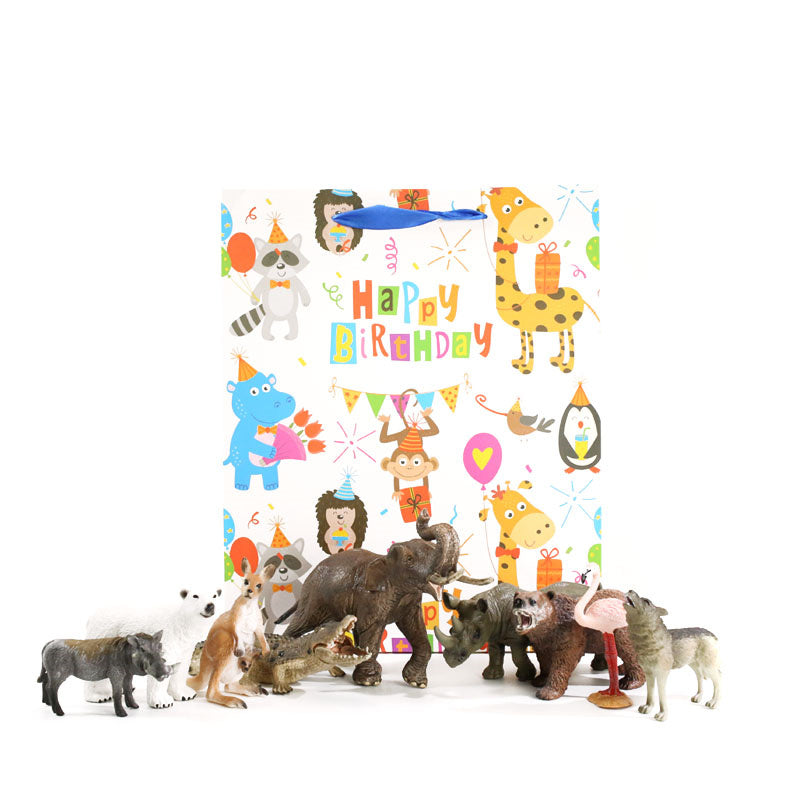 Coffret cadeau de modèle de jouet animal de simulation