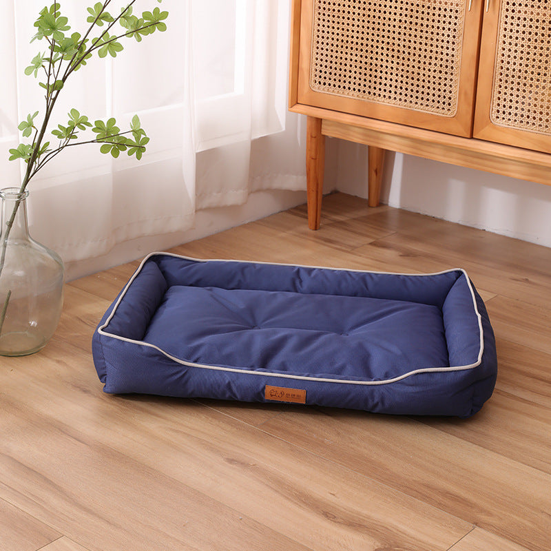 Lit de luxe pour chien résistant aux rayures et à l'usure, coussin imperméable pour animal de compagnie, nid pour chat, coussin doux à rebond élevé, canapé pour chiens