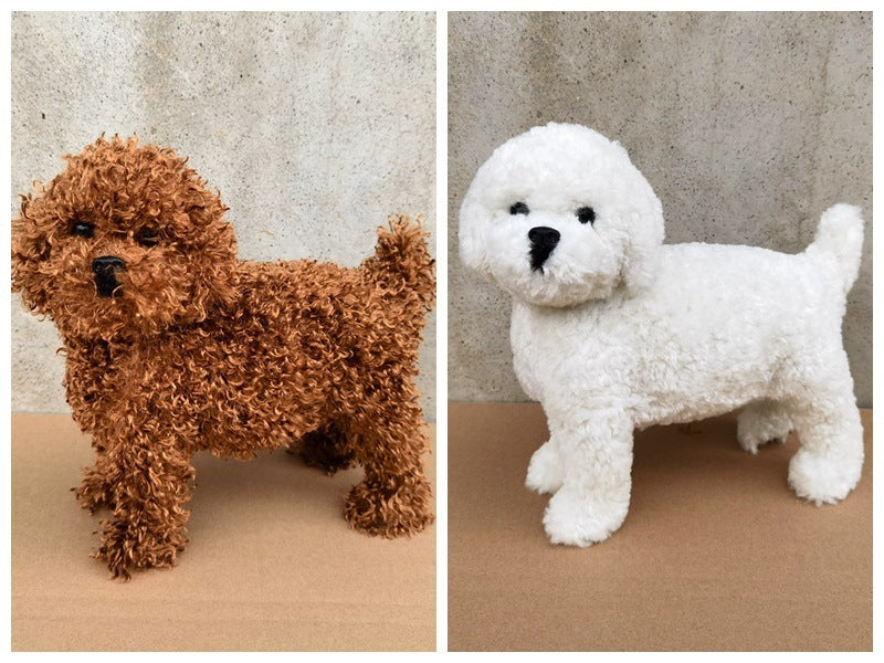 Simulation peluche peluche ourson Simulation Animal chien année cadeau