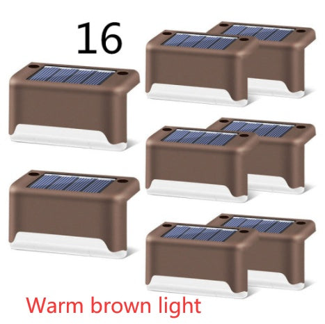 Nueva actualización, lámpara Solar LED resistente al agua para valla, luces solares para cubierta, luz de paso Solar para exteriores, para Patio, escaleras, camino de jardín, Patio