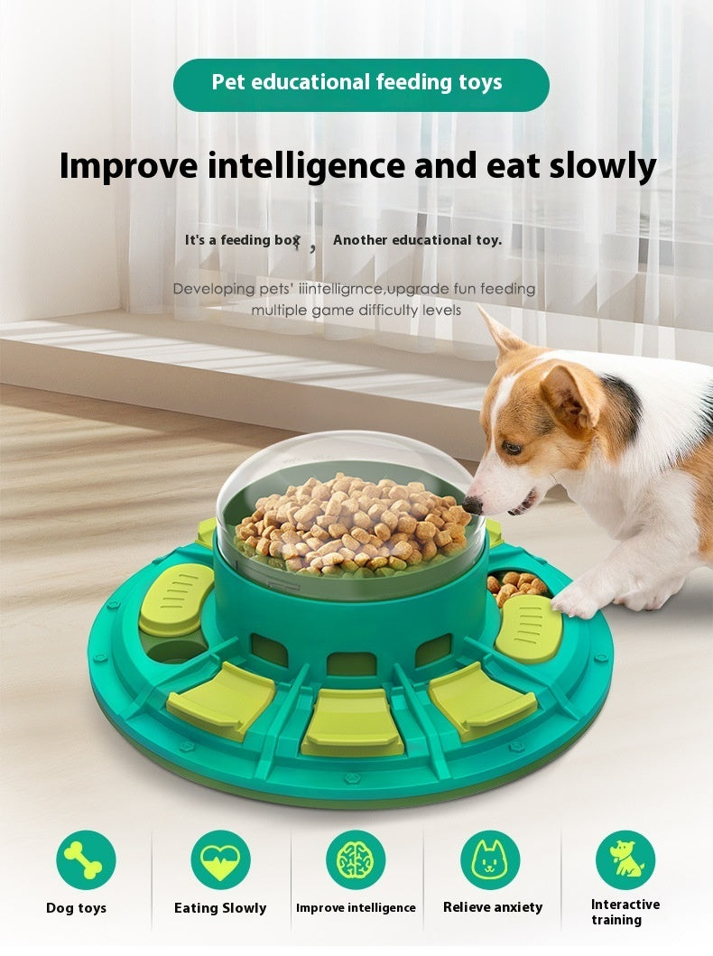 Jouets de puzzle dynamiques pour chiens, entraînement à l'intelligence, alimentation lente