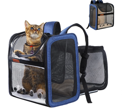 Bolsa para mascotas, nuevo gato, tela Oxford expandible, bolsa espacial transpirable portátil