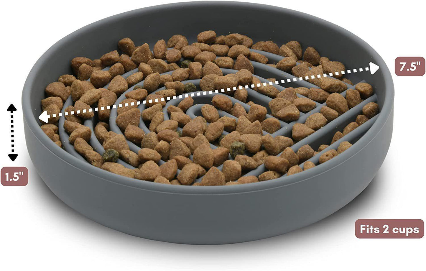 Bol d'alimentation lente simple pour chat et chien