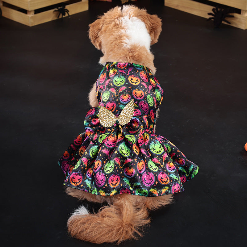 Costume d'ailes d'ange pour animaux de compagnie, vêtements d'Halloween pour chiens