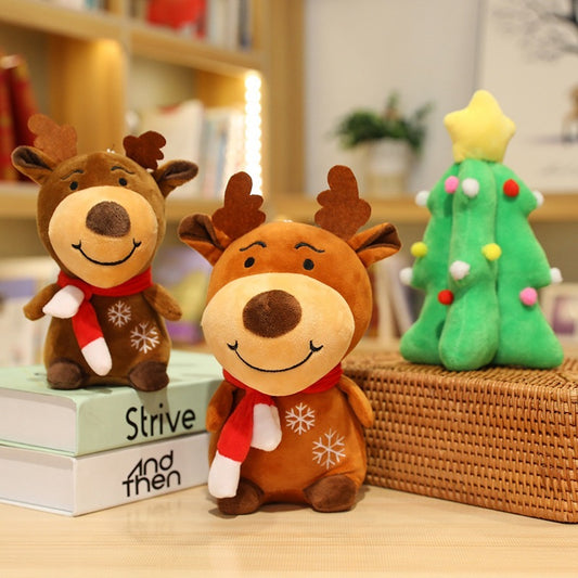 Santa Doll Plush Toy Elk Christmas Tree Gift Decoration