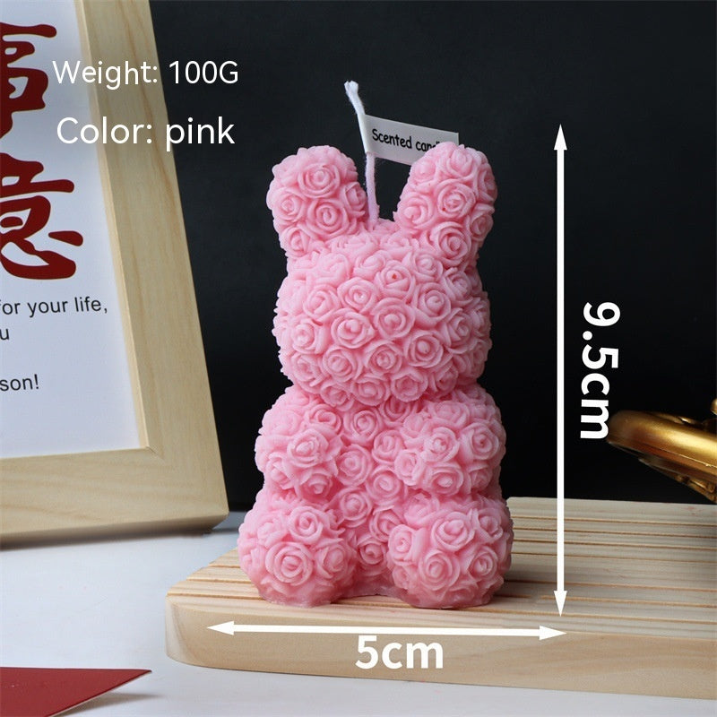 Animal Candle Soy Wax Animal Puppy Rabbit Fragrance