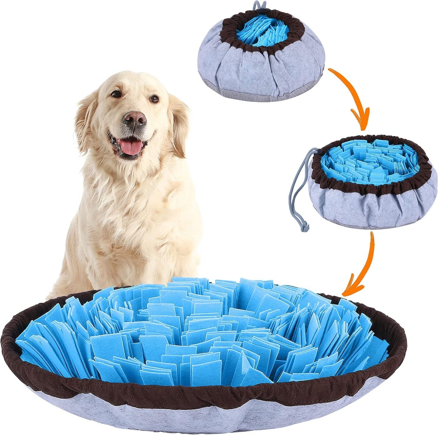 Tapis à renifler réglable pour chiens Jouets de puzzle de grande race Jouets d'enrichissement pour petits chiens pour grands chiens Jouet pour chien anti-stress à alimentation lente pour nourrir les chiens Jouets de stimulation mentale 