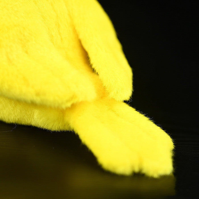 Juguete de peluche de loro de simulación de muñeca de loro de peonía de melocotón amarillo