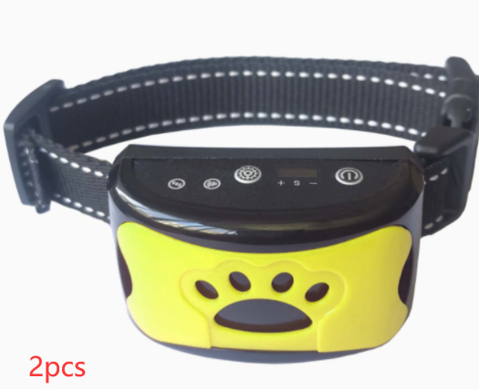 Collar de entrenamiento para perros, eléctrico, resistente al agua, Control remoto, recargable, entrenador para perros, supresor de ladridos con sonido de vibración de choque