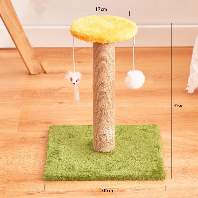 Griffoir vertical en sisal pour chat - Jouet durable, anti-pelliculaire, anti-rayures - Fournitures pour chats