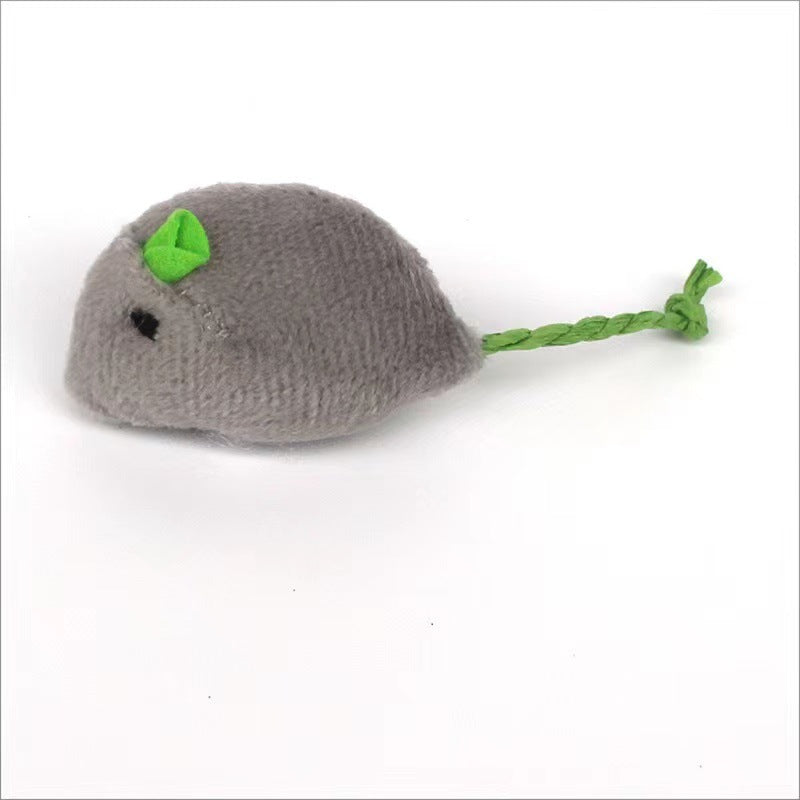 Jouet de Simulation de petite souris pour chat, jouet à la menthe, en peluche résistant aux rayures, fournitures pour animaux de compagnie