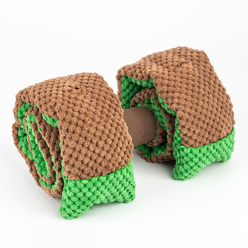 Puzzle Plush Dumbbell Snuffle Toys Juguetes interactivos para cachorros Enriquecimiento para perros Juguetes chirriantes para entrenamiento de instinto de forrajeo, juguetes para perros dispensadores de golosinas para liberar el estrés y el aburrimiento