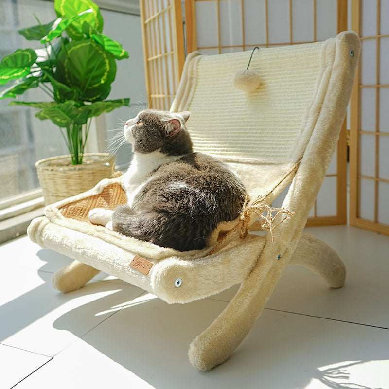 Canapé-lit pour chat, chaise de bain de soleil